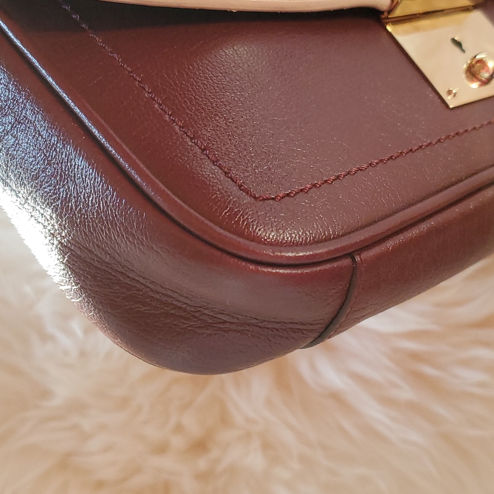 Marc Jacobs "Mini Polly" Convertible Leather Crossbody & Shoulder Bag, Chestnut - Picture 8 of 15